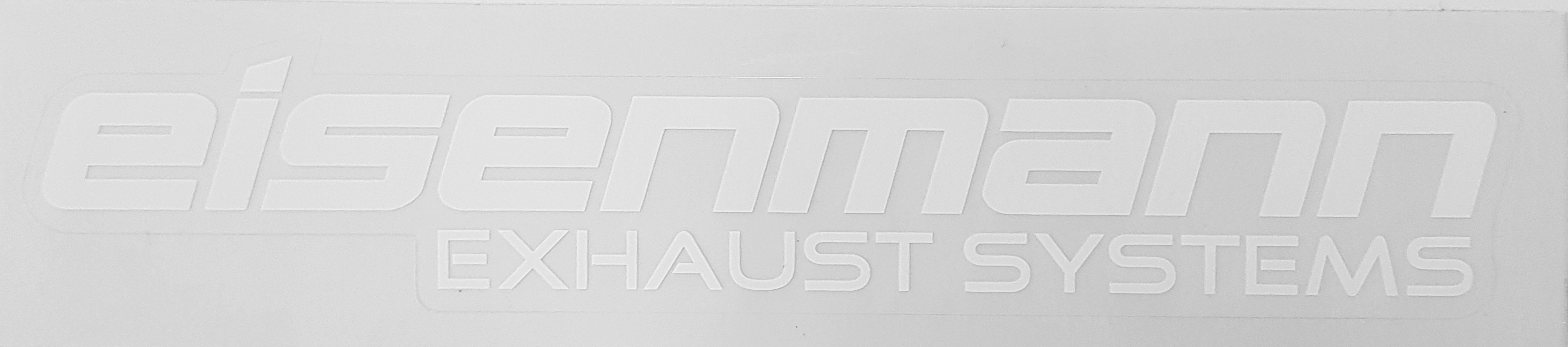 Eisenmann Exhaust Systems Aufkleber klein weiß